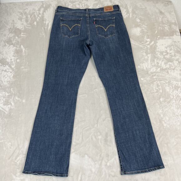Levis Jeans Womens 31 Blue Denim Classic Boot Cut Stretch Mid Rise Preppy Casual - Picture 10 of 12